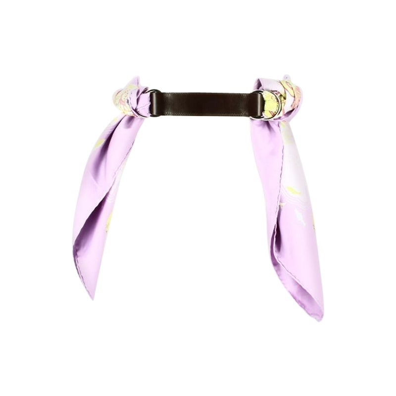 Hermès „Romance“ Schal Gürtelverlängerung in Braun im Angebot