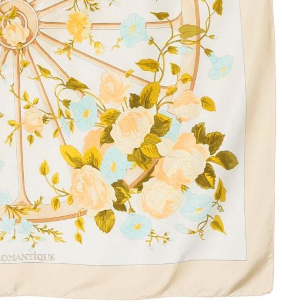 Hermes Romantique by Maurice Tranchant Silk Scarf 1