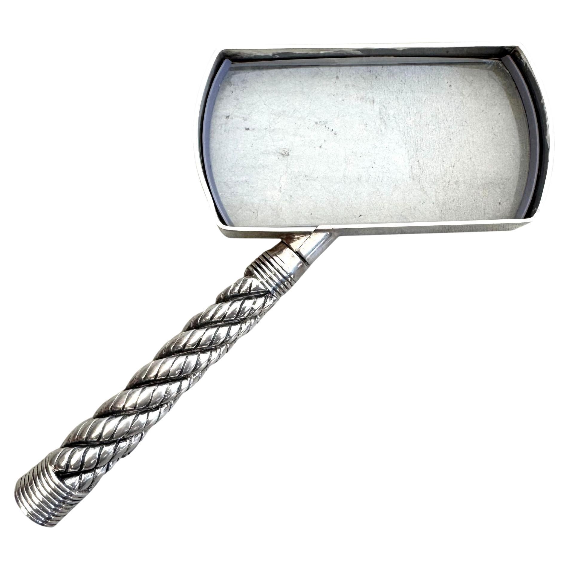 Hermes Rope Motif Magnifying Glass, 1960s France