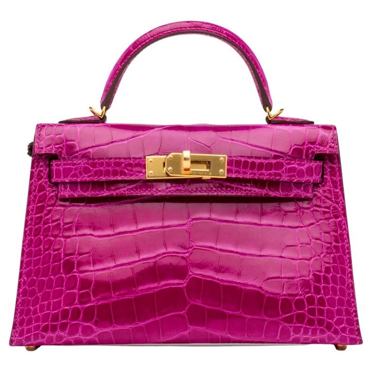 Hermes Rose Alligator Mini Kelly ll