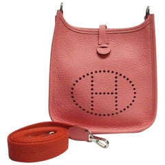 Hermes Rose Azalee Clemence TPM Mini Evelyne - 2016 -NEW/NEVER CARRIED