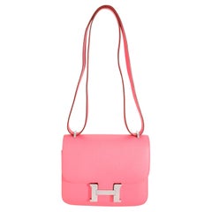 Hermès Rose Azalee Epsom Constance 18 PHW