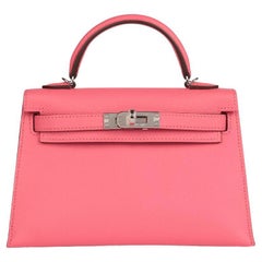 Hermès Rose Azalee Epsom Leather Kelly 20cm II