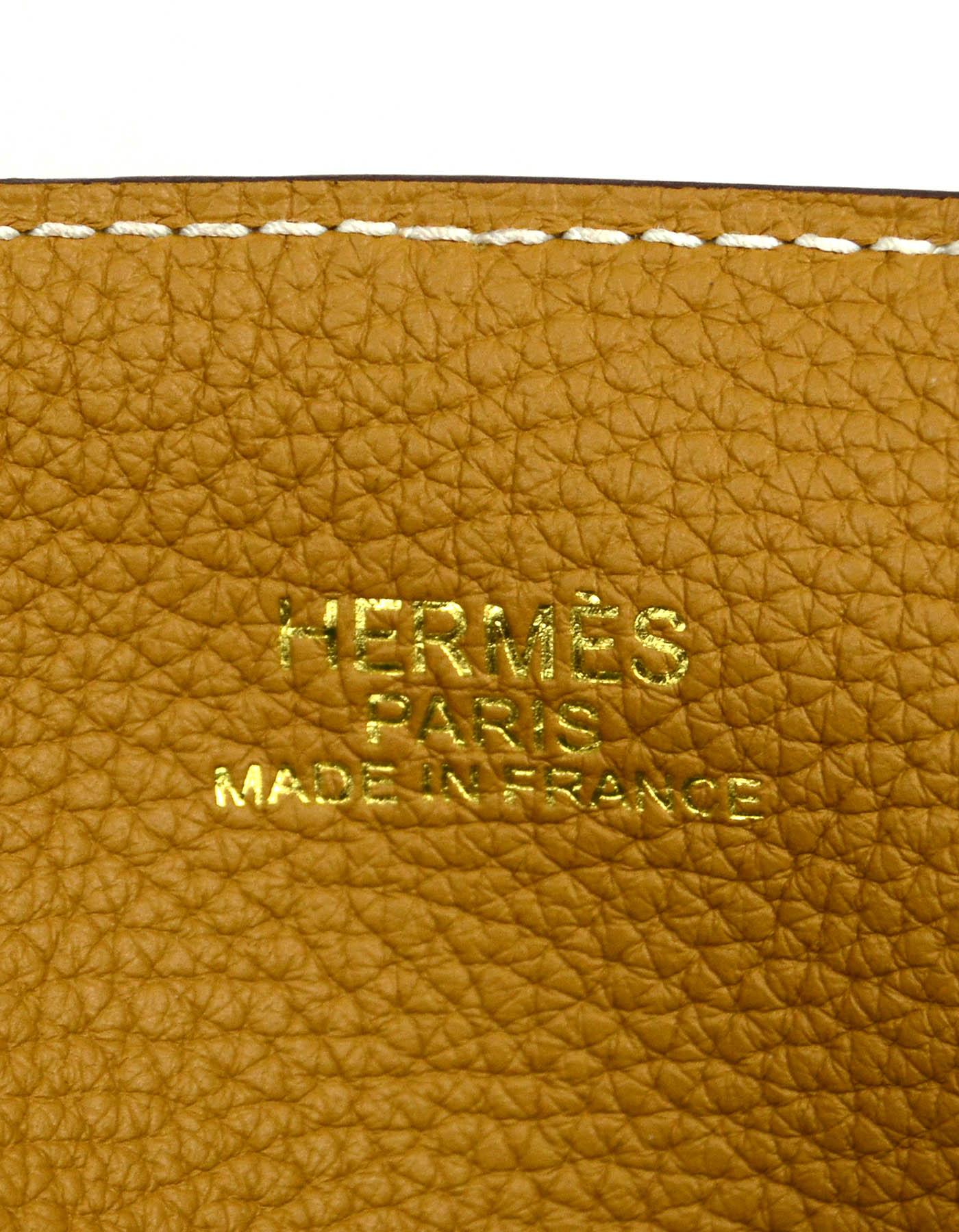 Hermes 2020 Rose Azalee Pink/ Sesame Reversible Leather Double Sens 36 Tote Bag 3