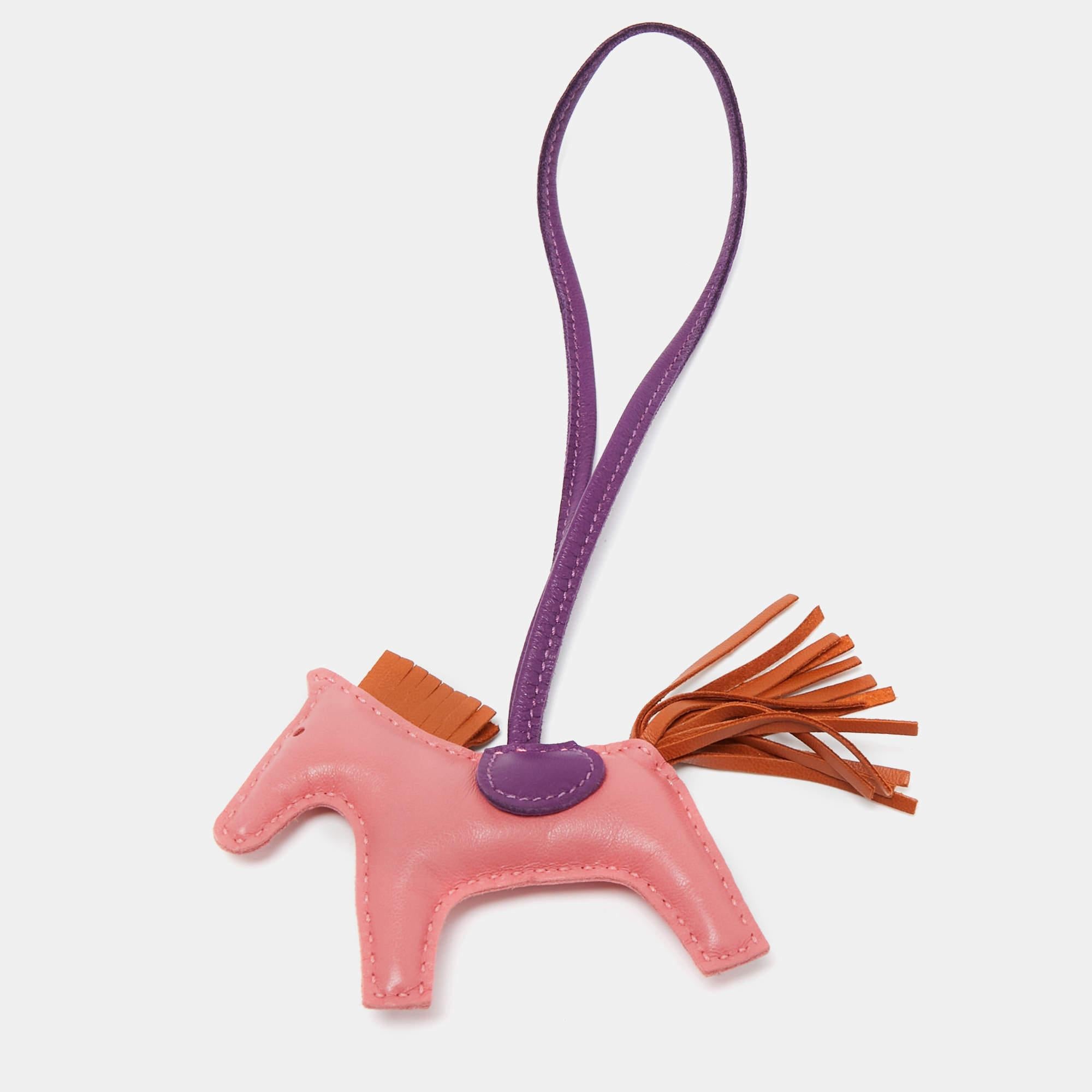 Rodeo bag charms by Hermès come close to being as rare as some of the brand's bags. Collected by fans of Hermès and handbags alike, these little galloping charms are dream pieces to dress up one's precious possessions. Hermès pays homage to its