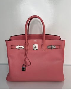Hermes Rose Confetti Birkin 35 Bag