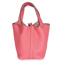 Hermès Rose Confetti Clémence Picotin Lock 18 PHW