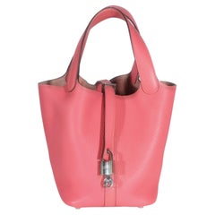 Hermès Rose Confetti Clémence Picotin Lock 18 PHW