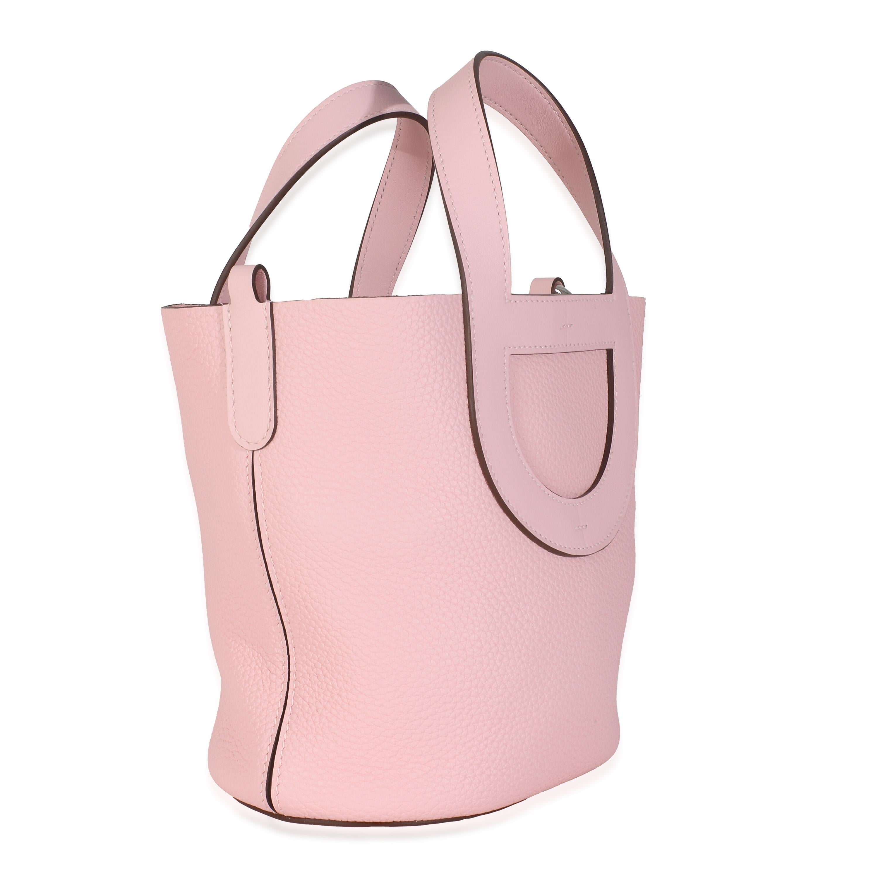 Listing Title: Hermès Rose Confetti Clemence Swift In-The-Loop 18 PHW
SKU: Z146458
Condition: Pre-owned 
Handbag Condition: Pristine
Condition Comments: Item has no indication of wear.  Final sale.
Brand: Hermès
Model: In-The-Loop 18
Origin Country: