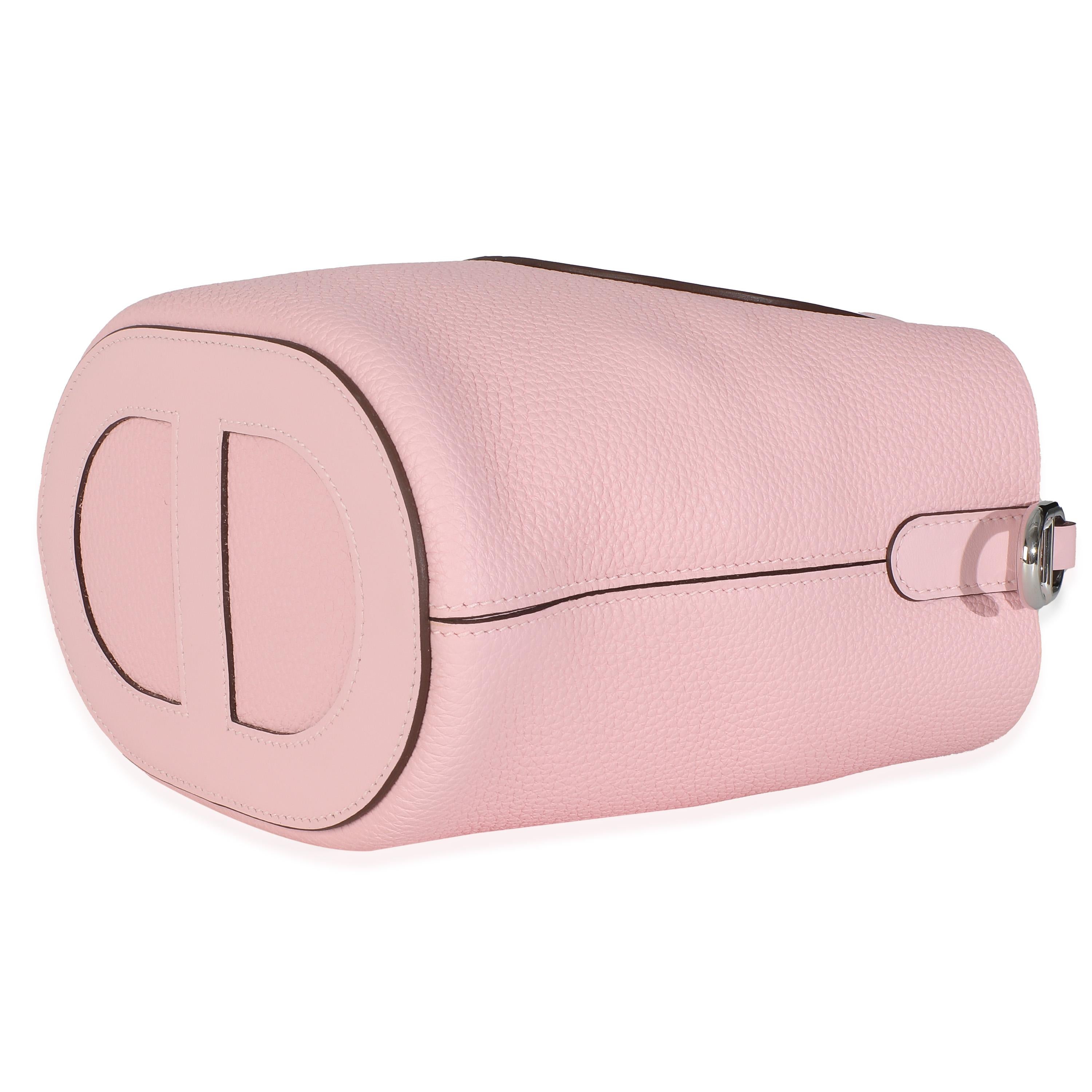 Hermès Rose Confetti Clemence Swift In-The-Loop 18 PHW For Sale 3
