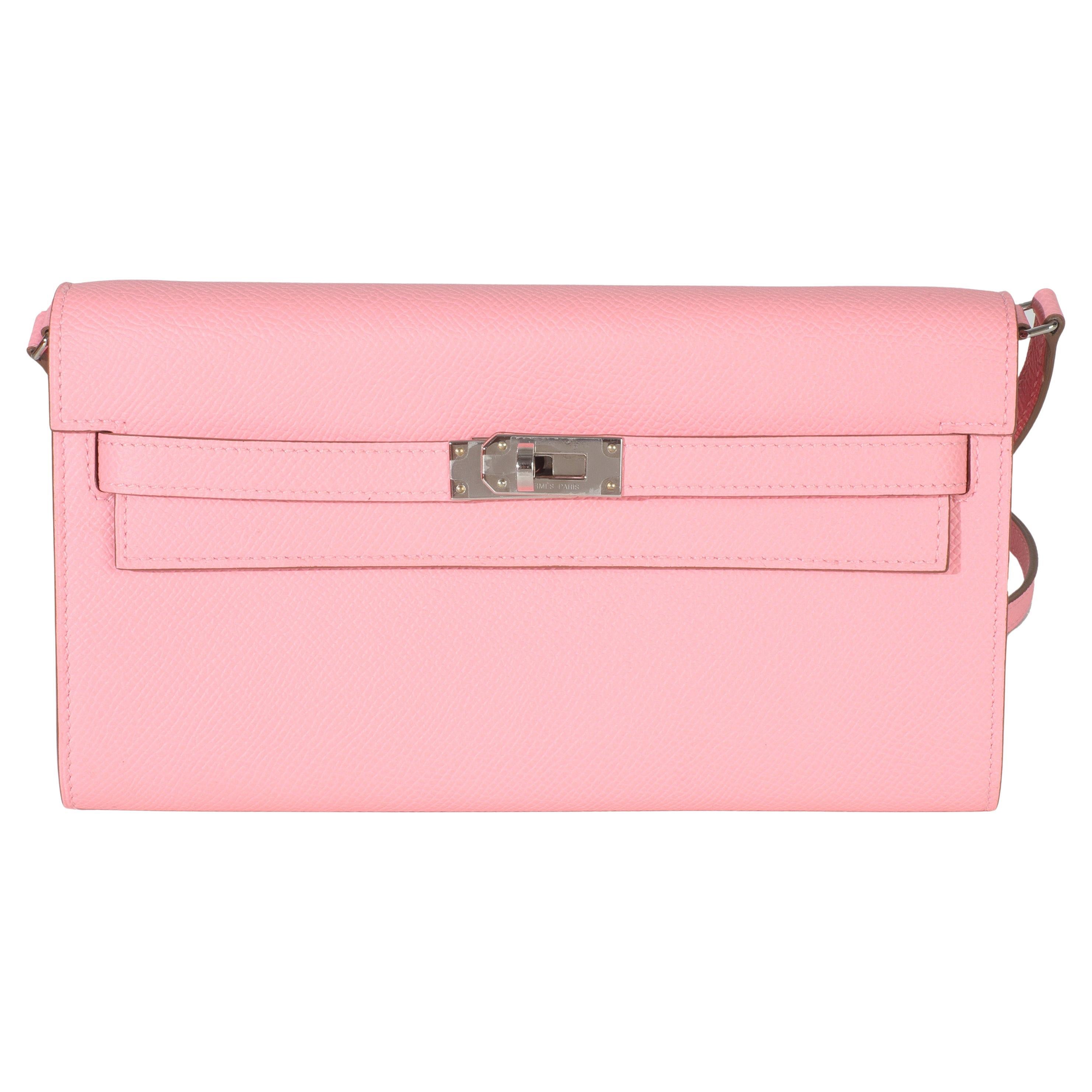 Hermès Rose Confetti Epsom Kelly To Go PHW en vente