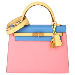 Hermès Mini Kelly 20 Jaune Ambre Epsom With Gold Hardware - AG Concierge  Fzco