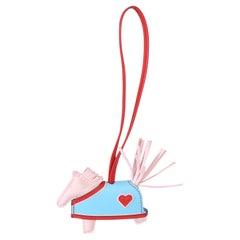 Hermès Rose Darling Rouge Radieux Celeste Milo Lambskin Grigri Rodeo Robeo Coeur