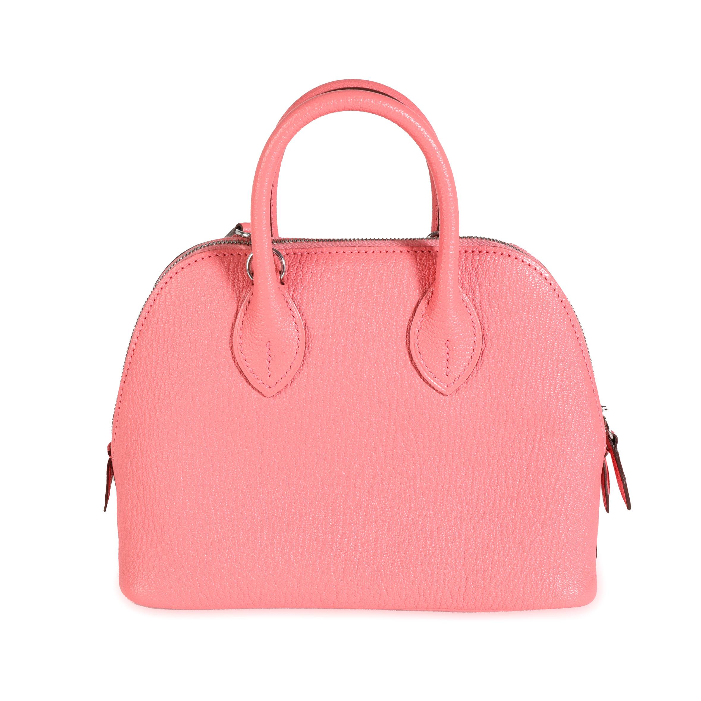 Hermès Rose D'ete Chévre Mini Bolide PHW For Sale at 1stDibs | mini ...