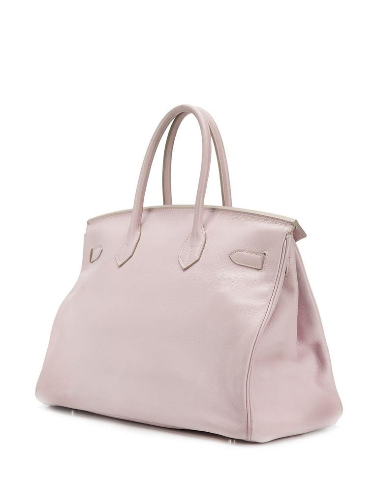 Hermès Rose Dragee Swift Leather 35cm Birkin Bag For Sale at 1stdibs