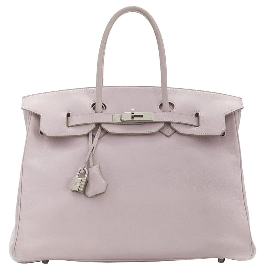 Hermès Rose Dragee Swift Leather 35cm Birkin Bag