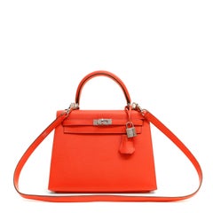 Hermès Rose Jaipur Epsom 25 cm Kelly Sellier