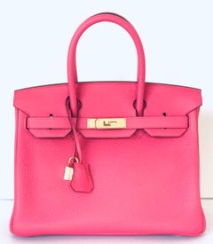 Hermès Rose Extreme  Birkin 30cm Gold Hardware