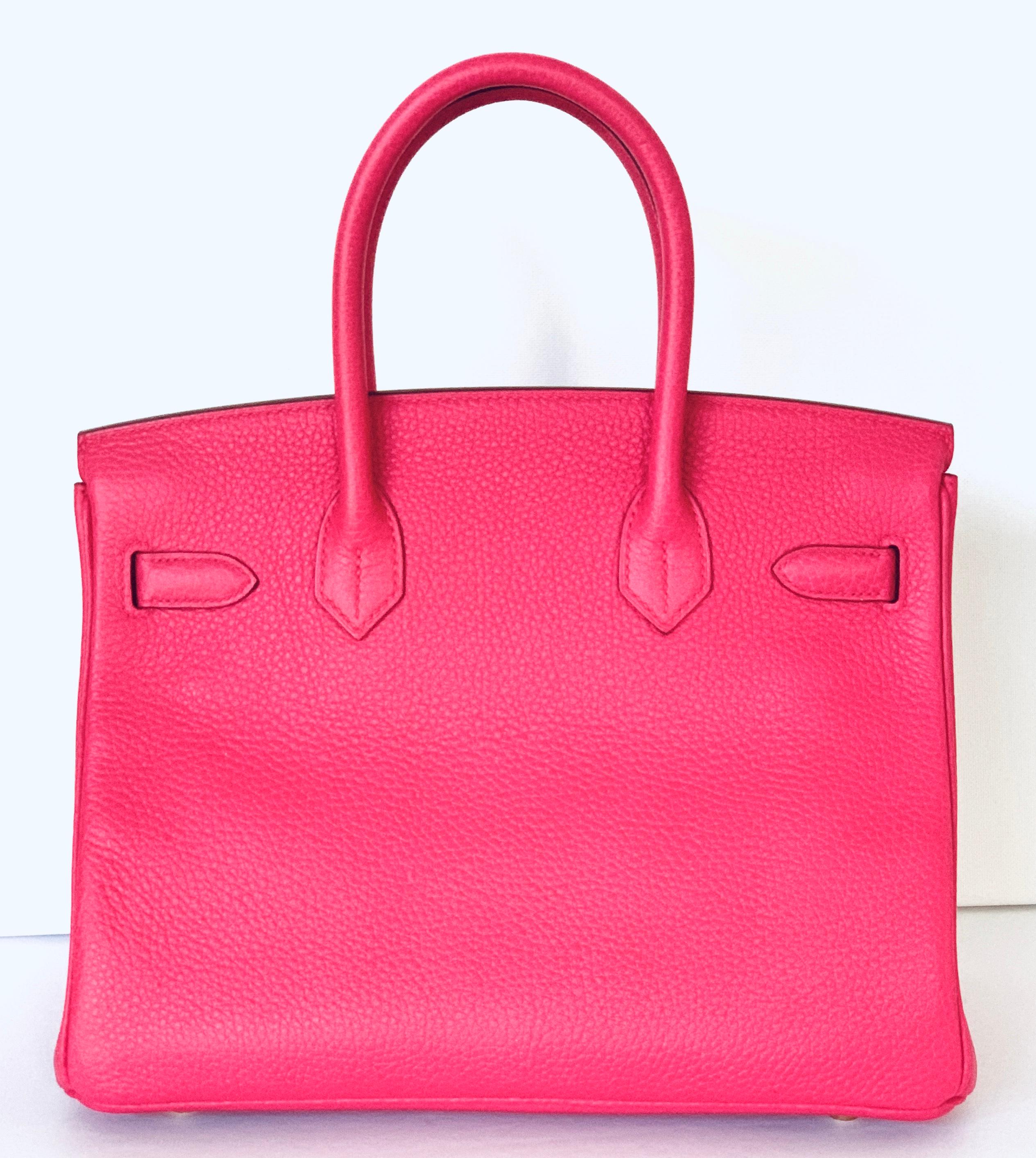 Hermès Rose Extreme  Birkin 30cm Gold Hardware In New Condition In West Chester, PA