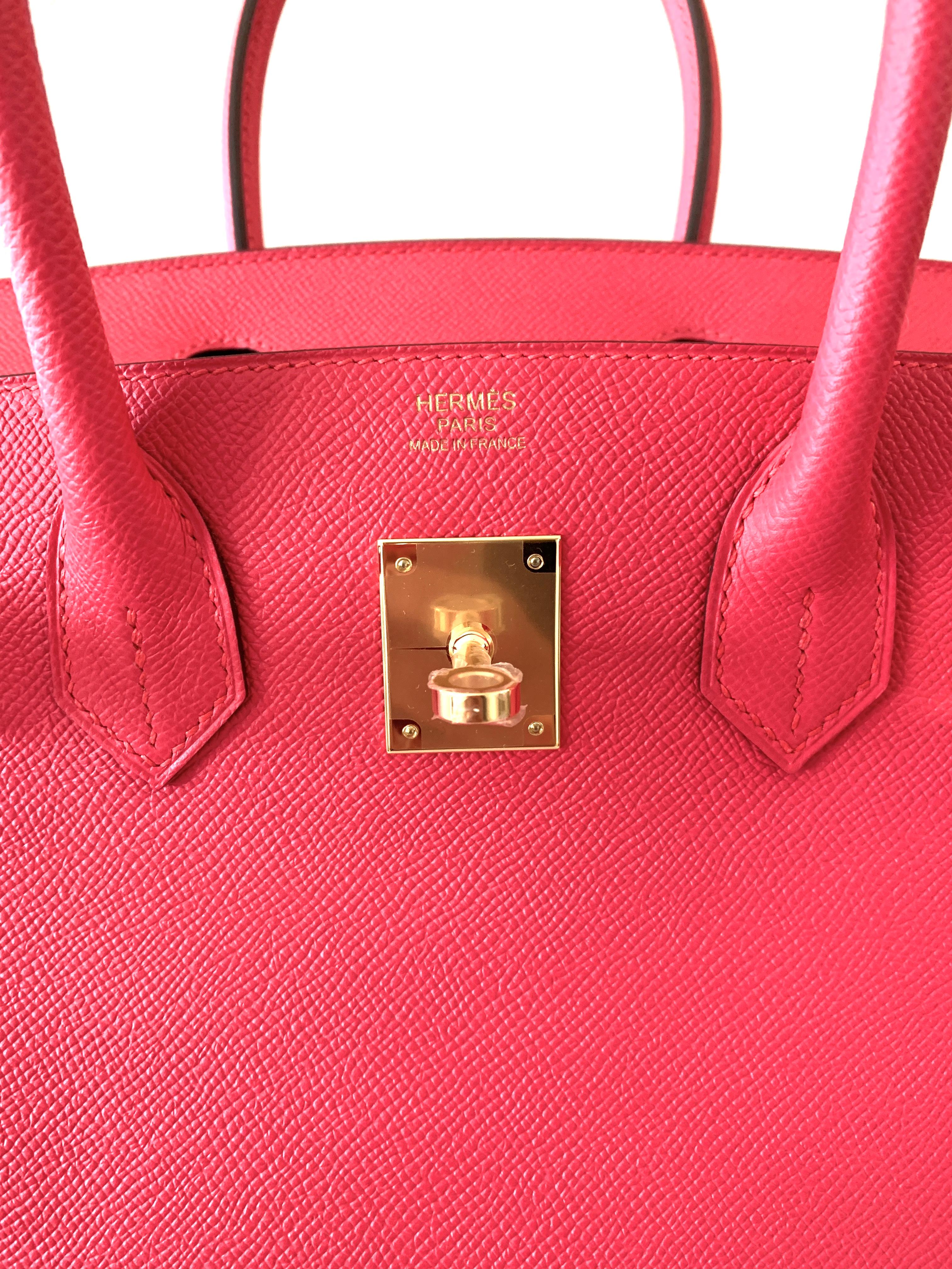 Hermès Rose Extreme Epsom Birkin 30cm Gold Hardware In New Condition In West Chester, PA