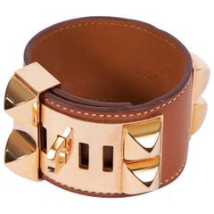 Hermes Rose Gold Barenia CDC Cuff