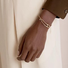 Hermes Rose Gold Chaine d'Ancre Punk Bracelet, Medium Model