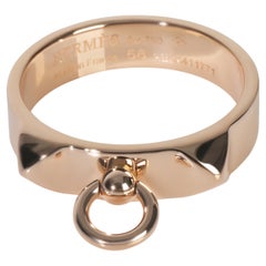 Hermès Rose Gold Collier de Chien Ring Hermès Rose Gold Collier de Chien Ring