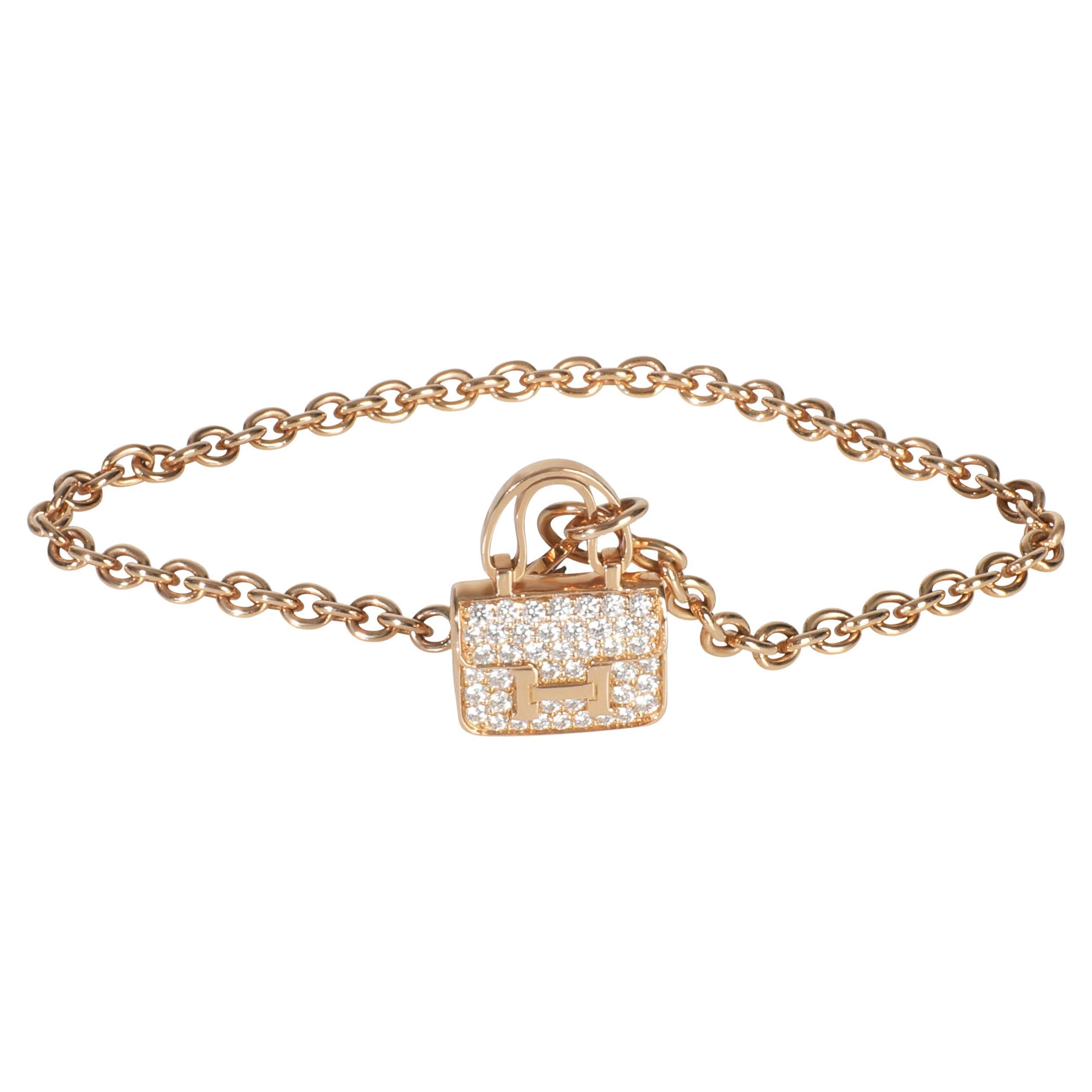 Bracciale Constance della Collection
S con diamanti in oro rosa di Hermès in vendita