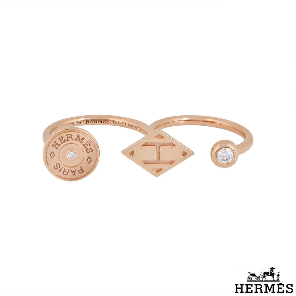 hermes two finger ring