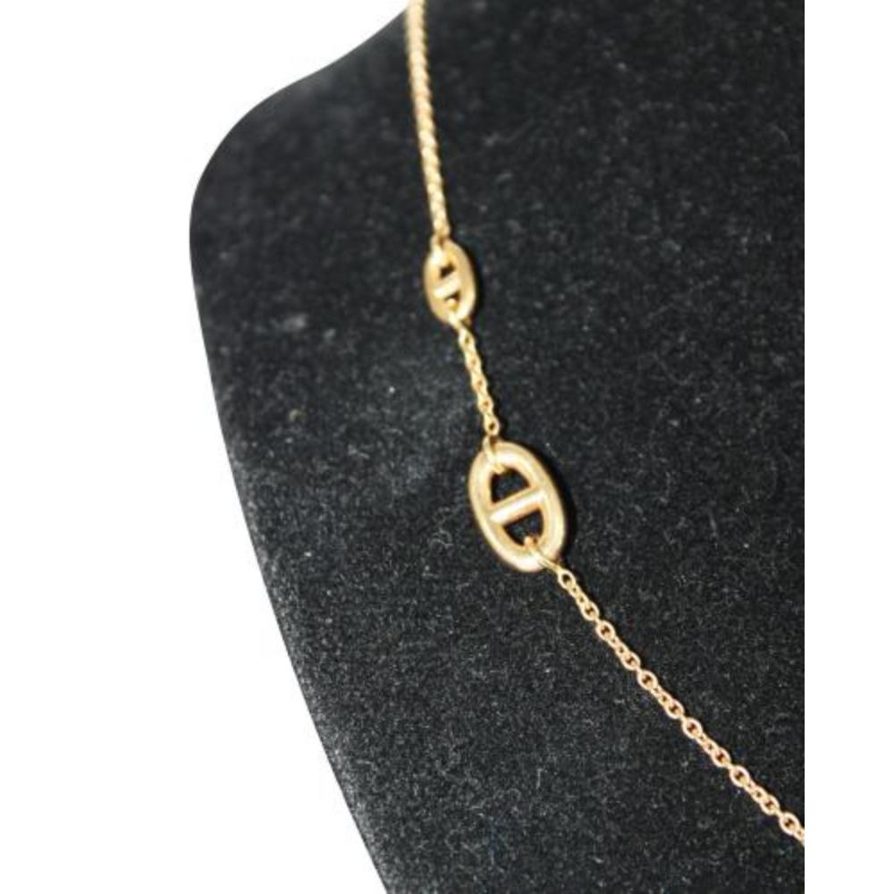 Hermes Rose Gold Farandole long necklace 80, small model For Sale 1