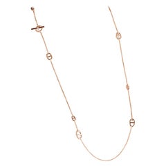 Hermes Rose Gold Farandole long necklace 80, small model