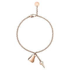 Hermes Rose Gold Kelly Clochette bracelet, small model