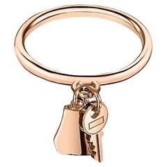 Hermes Rose Gold Kelly Clochette ring, small model
