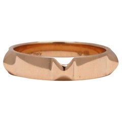 Hermès Rose Gold 'Mini Clous' Ring