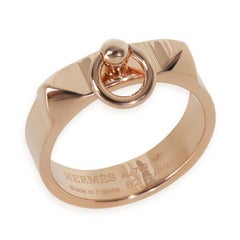 Hermès Rose Gold  Small Model Collier de Chien Ring