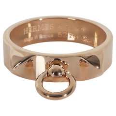 Hermès Rose Gold  Small Model Collier de Chien Ring