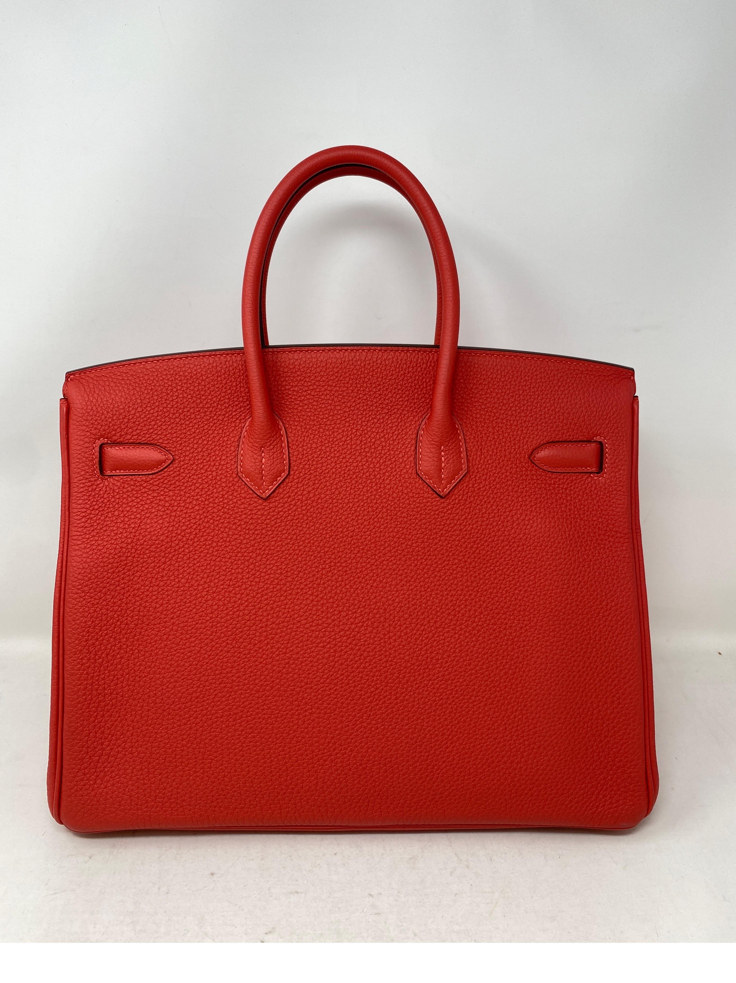 Women's or Men's Hermes Rose Pivoine Birkin 35 Bag 
