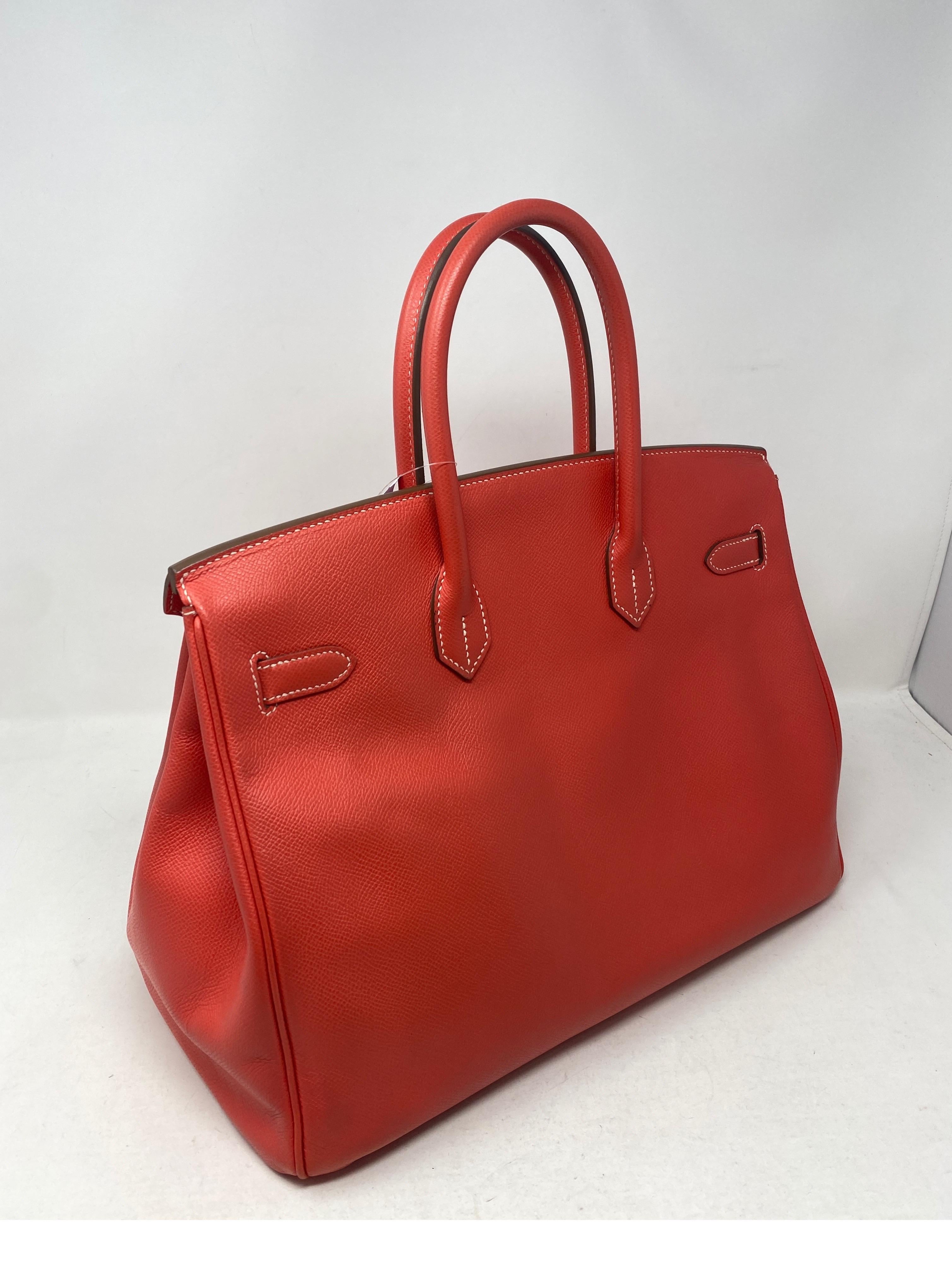 Hermes Rose Jaipur Candy Birkin 35 Bag 4