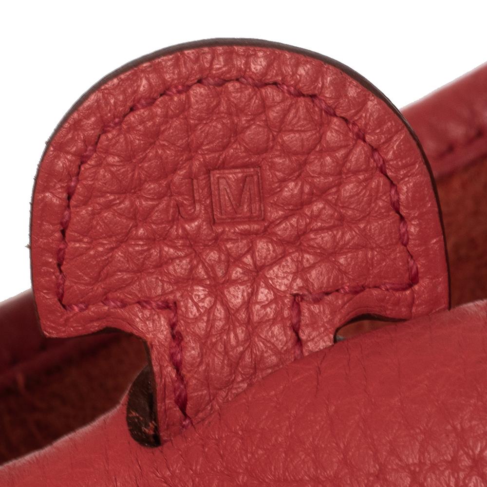 Hermes Rose Jaipur Clemence Leather Evelyne III PM Bag 7