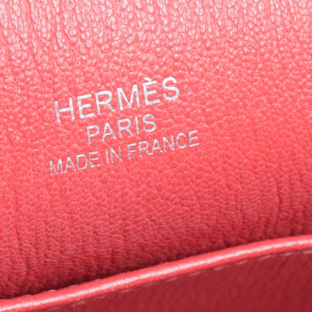 Hermes Rose Jaipur Clemence Leather Palladium Hardware Jypsiere 37 Bag 9