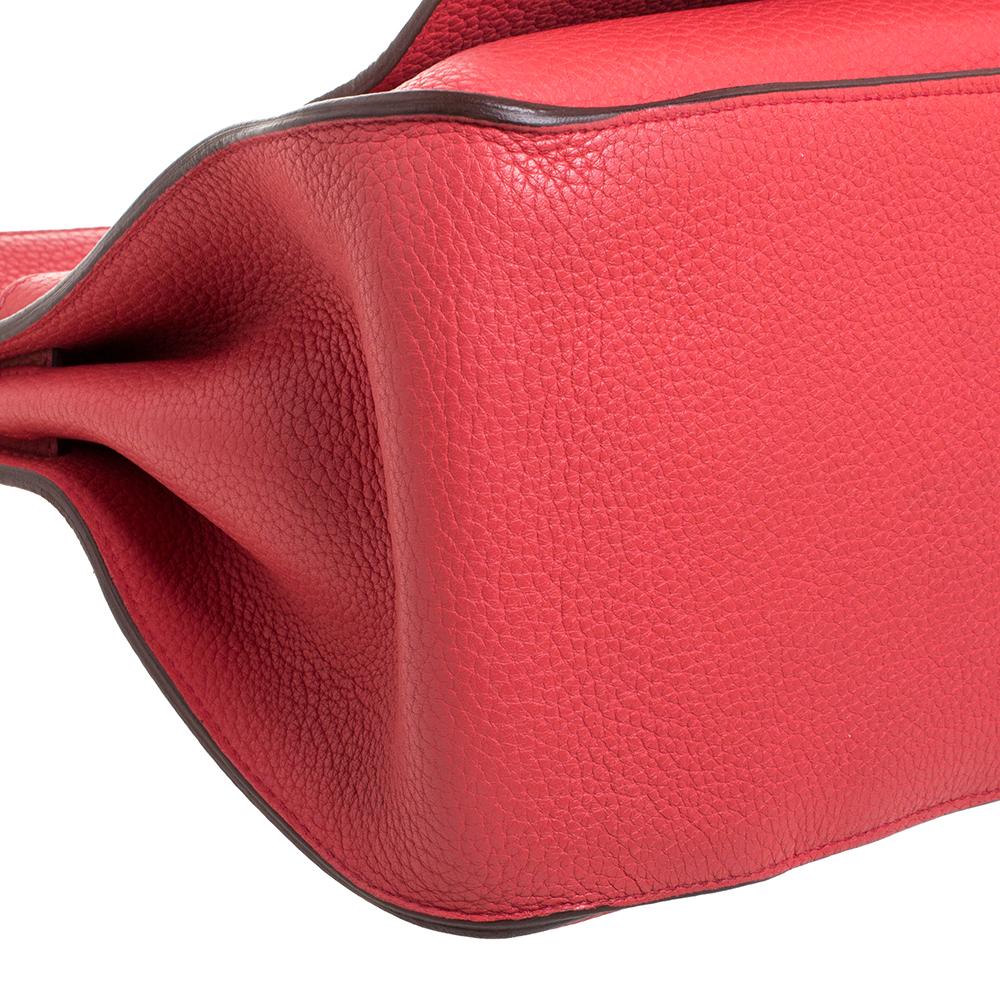 Hermes Rose Jaipur Clemence Leather Palladium Hardware Jypsiere 37 Bag 2