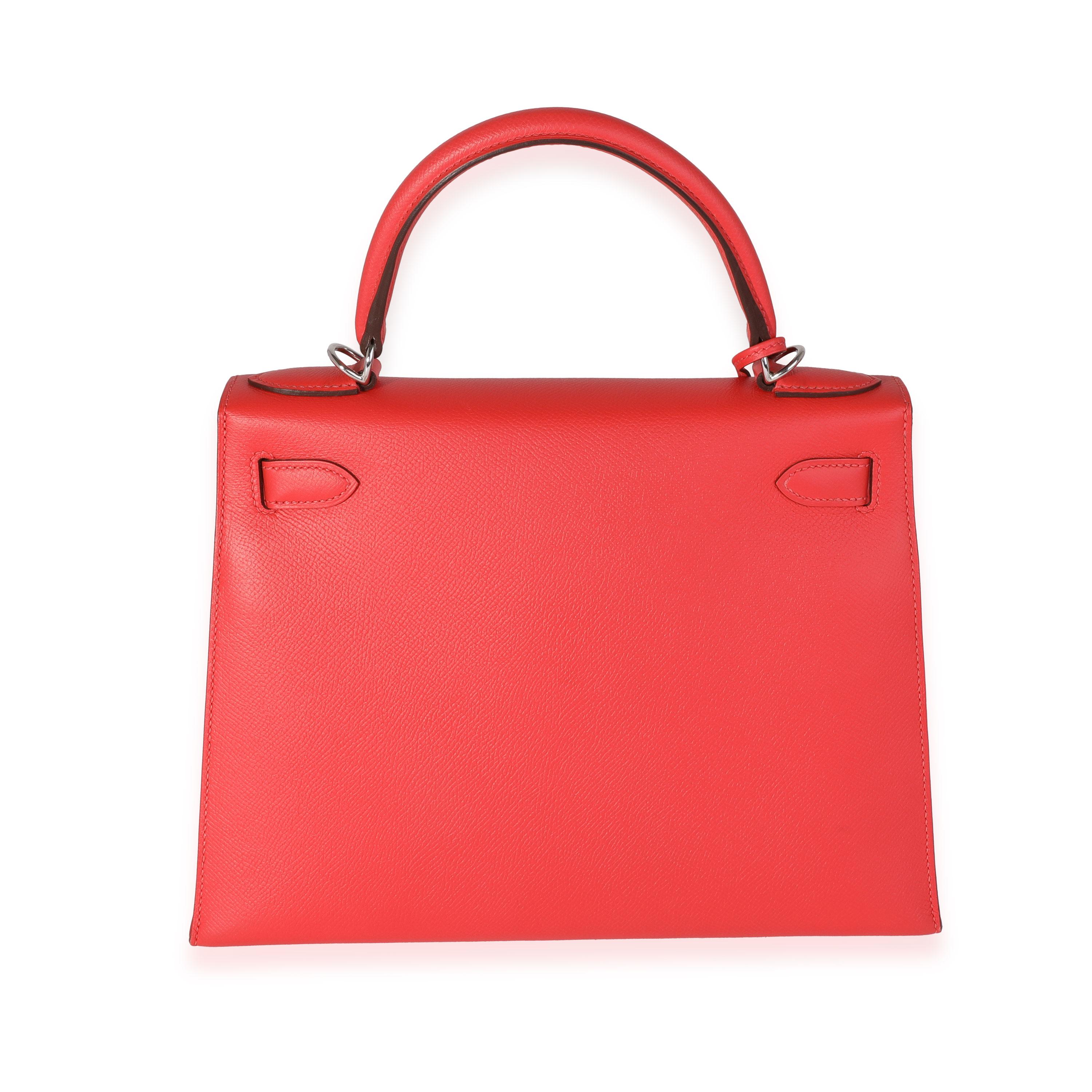 Hermès Rose Jaipur Epsom Sellier Kelly 28 PHW For Sale at 1stDibs