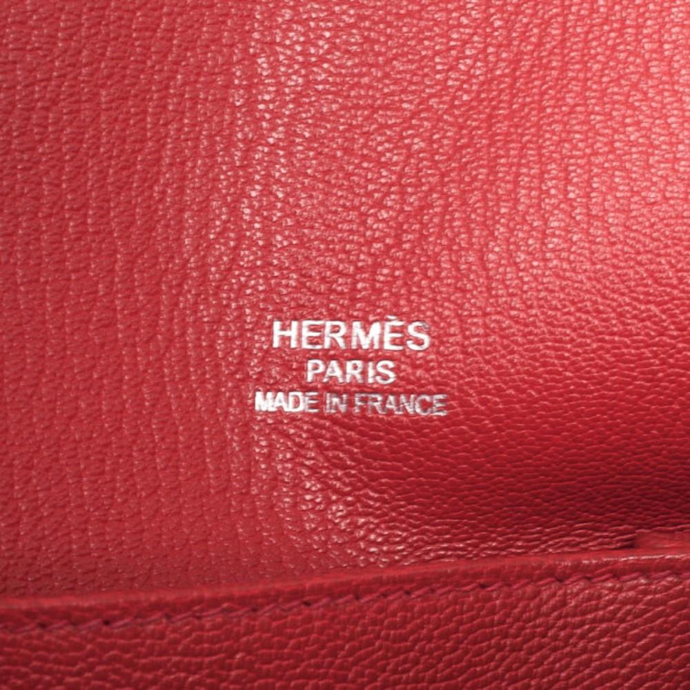 Hermes Rose Jaipur Taurillon Clemence Leather Jypsiere 34 Bag 6