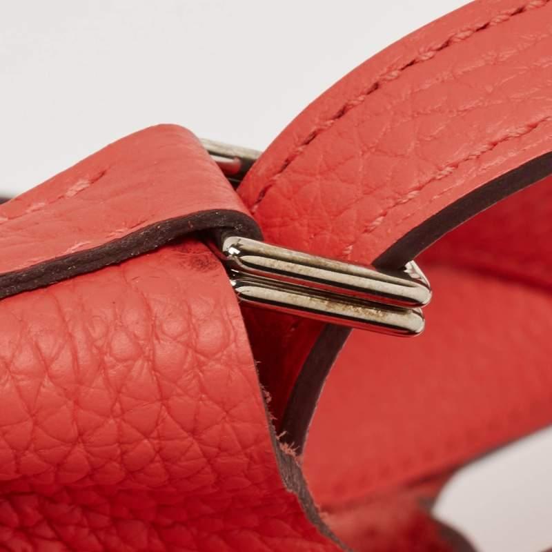 Hermes Rose Jaipur Taurillon Clemence Leather Picotin Lock 18 Bag 3