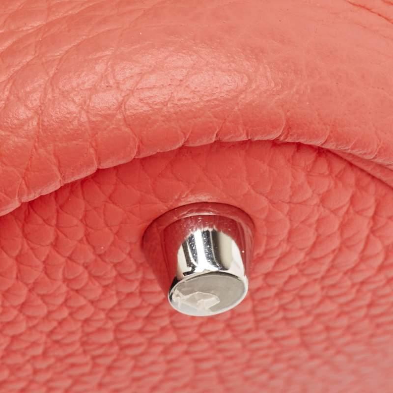 Hermes Rose Jaipur Taurillon Clemence Leather Picotin Lock 18 Bag 4