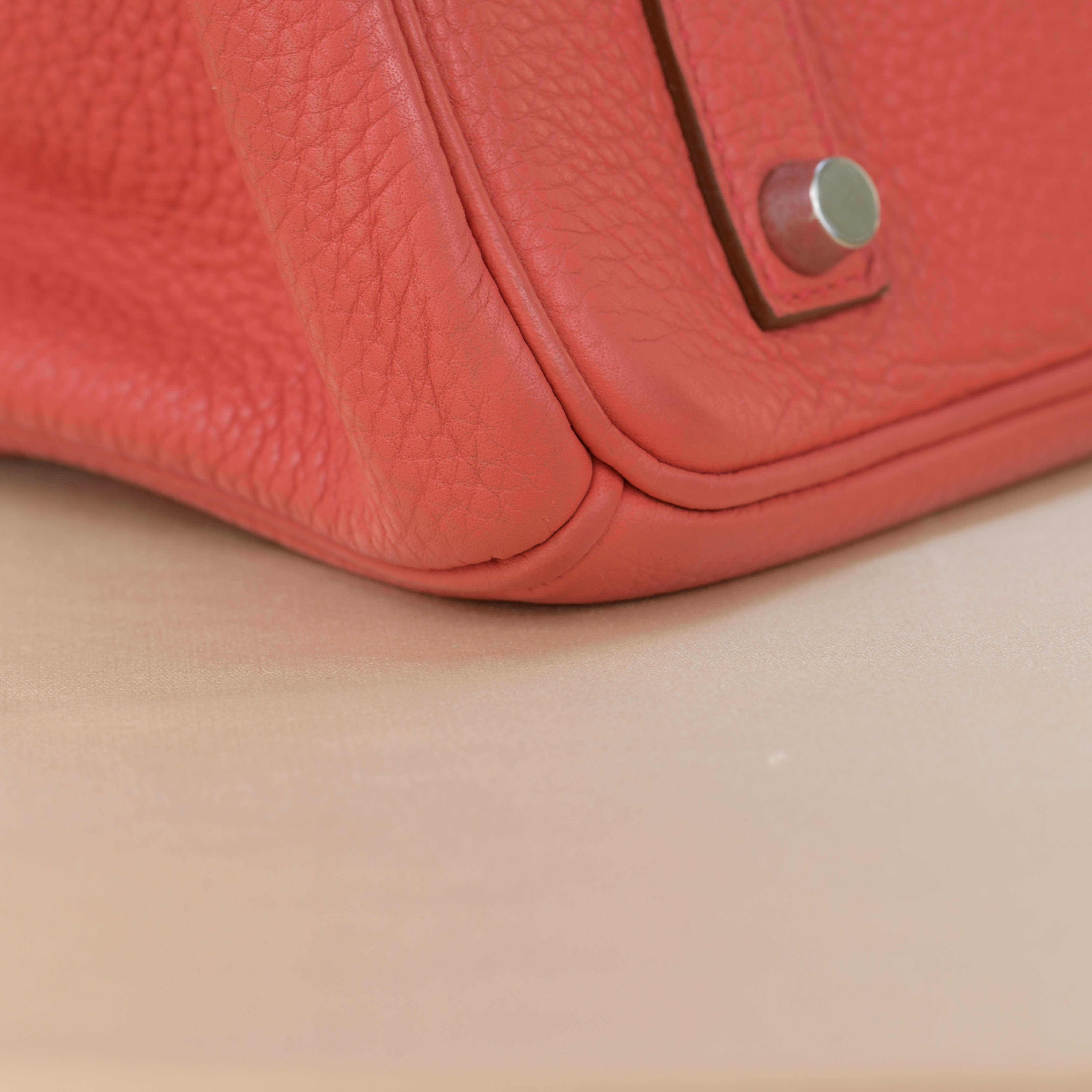 Hermès Rose Jaipur Togo Leather Birkin 35cm with Palladium Hardware 7