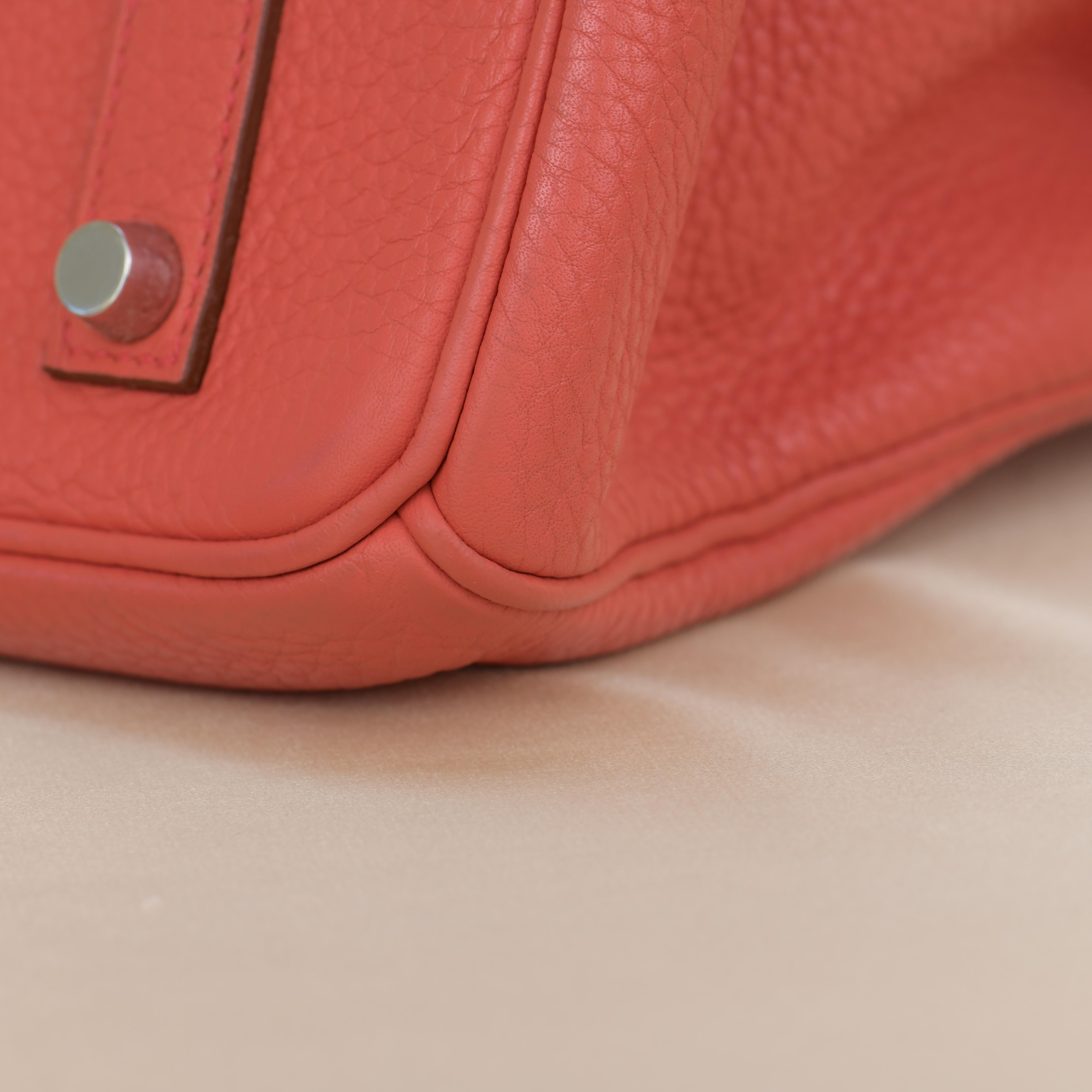 Hermès Rose Jaipur Togo Leather Birkin 35cm with Palladium Hardware 9