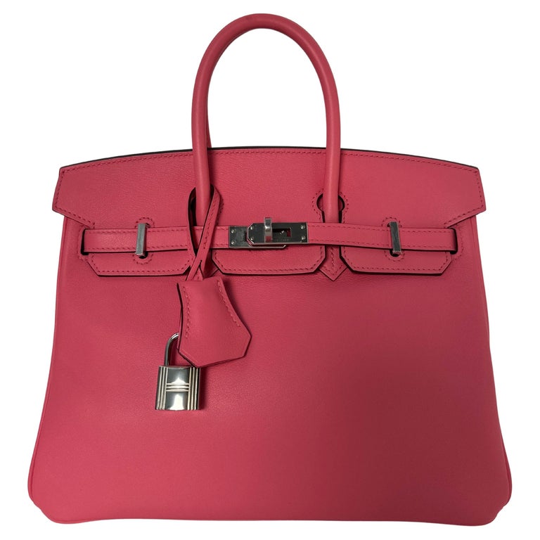 Hermes Rose Lipstick Birkin 25 Bag