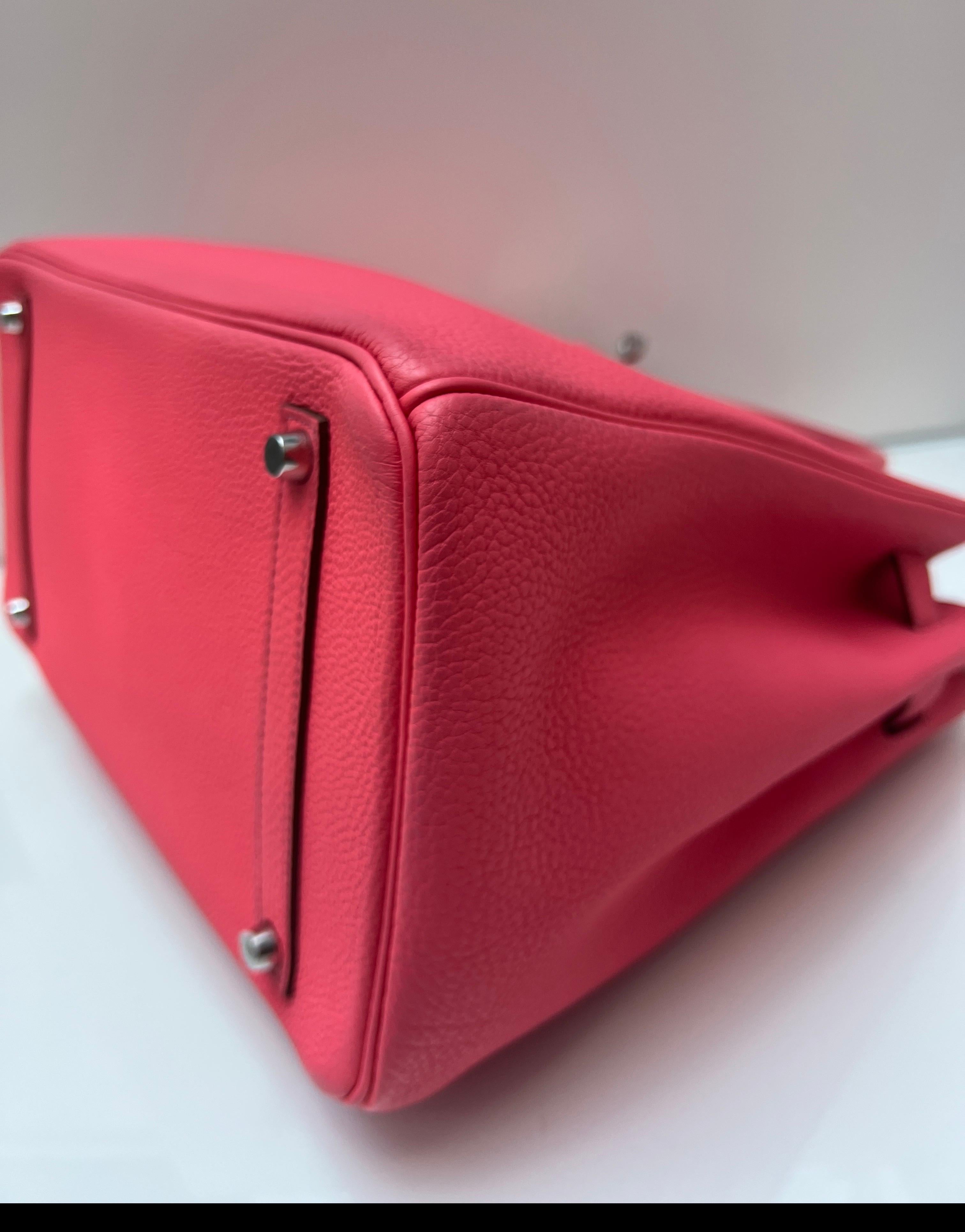 Hermes Rosa Rossetto Birkin 35 Borsa in vendita 7