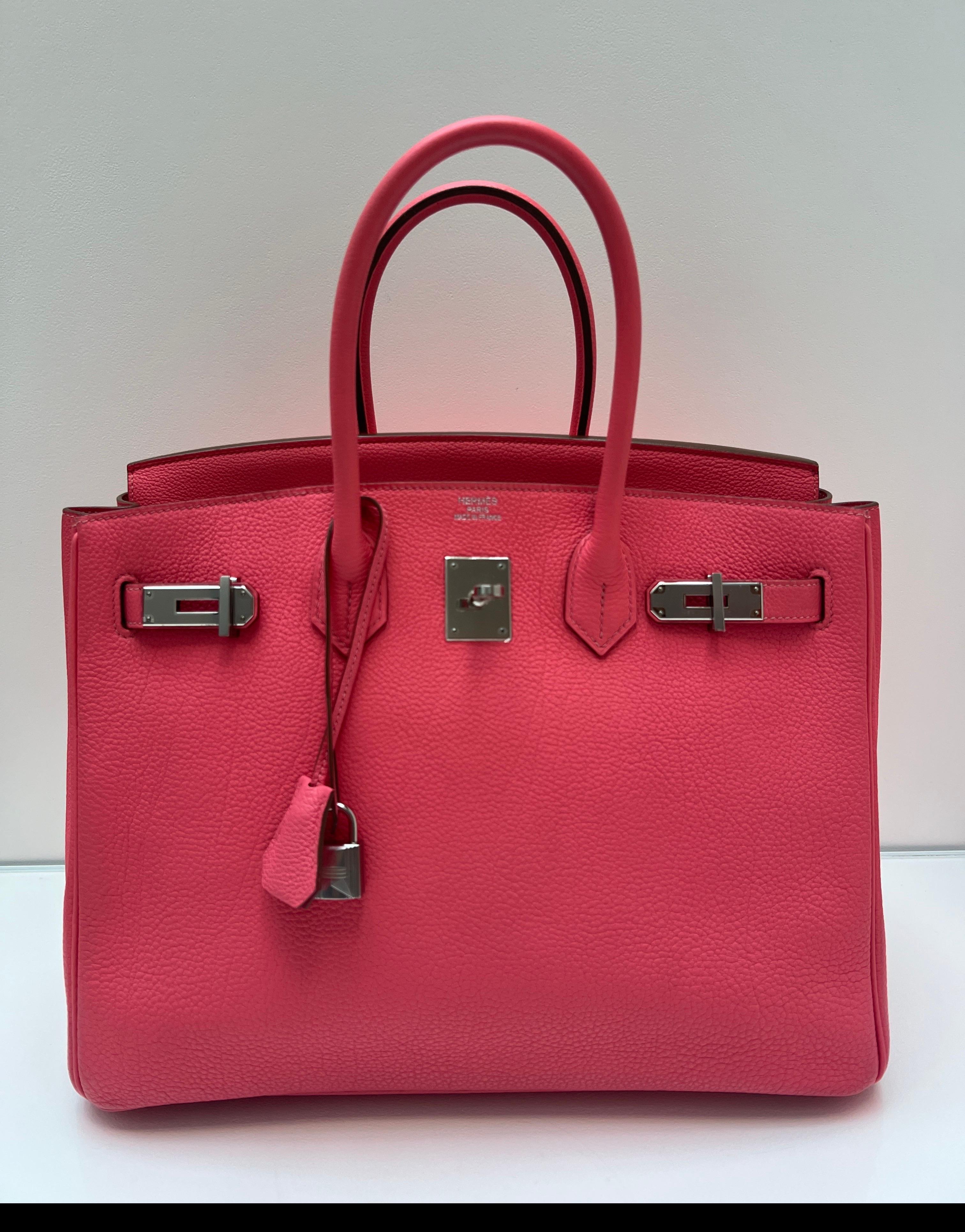 Hermes Rosa Rossetto Birkin 35 Borsa In condizioni ottime in vendita a Athens, GA
